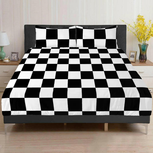 Beddings Black and White Checkered